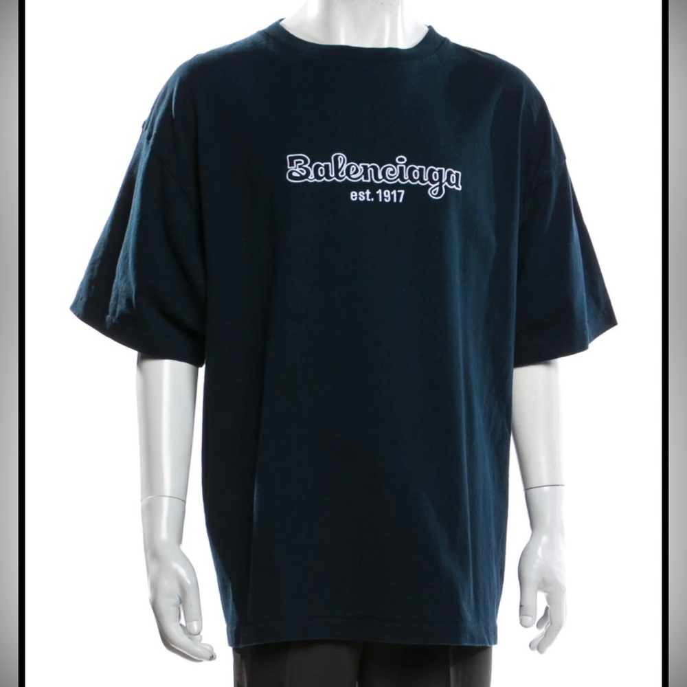 Balenciaga Established 1917 Oversized Logo Tee Size S NWT & Authentic